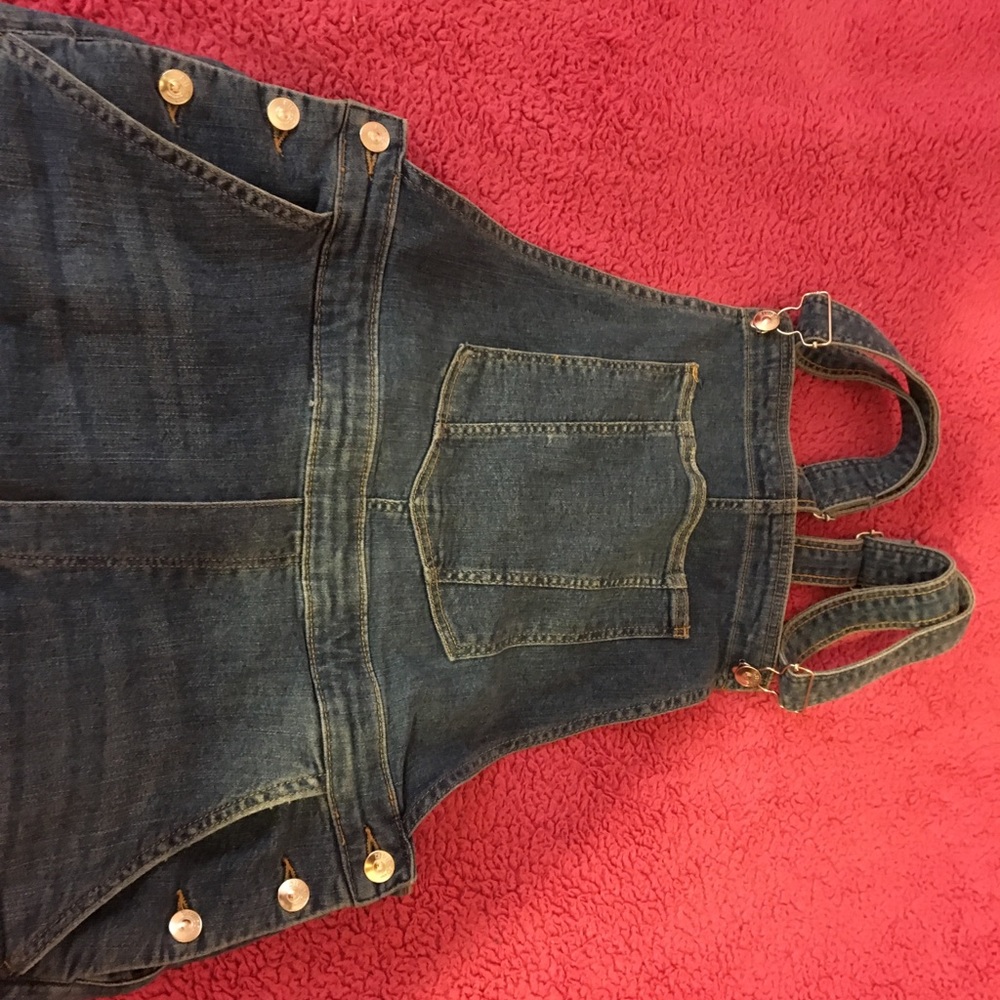 Jean Stretch Shorts Overalls